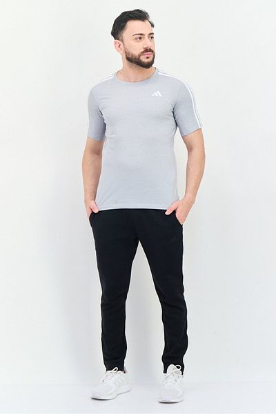 adidas Men Sportswear Fit Short Sleeves Running T-shirt, Grey
