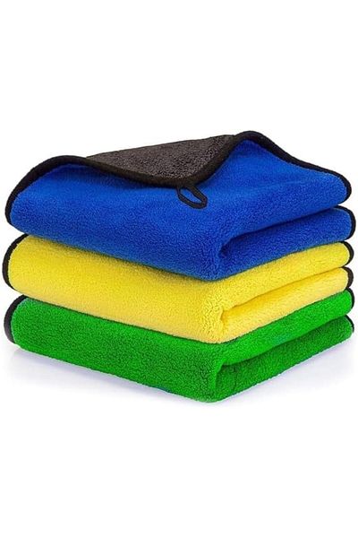 Other Microfiber Cleaning Towel 30x30cm, High Water Absorption , Reusable(PACK OF 3-COLOR MAY VARY)