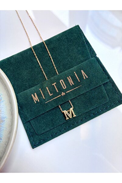 Miltonia 925s Gümüş M Harfi Gümüş Kolye