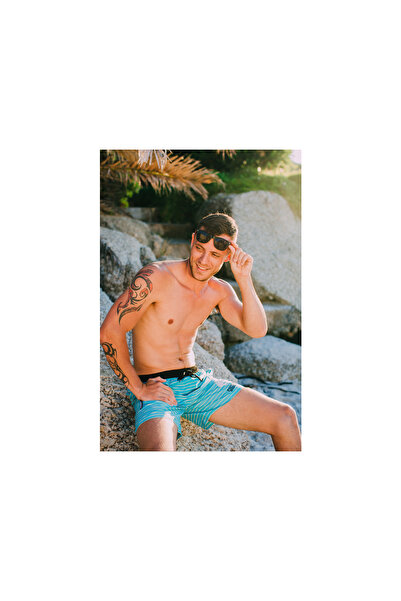 Guggen Mountain Badehose Für Herren In Blau