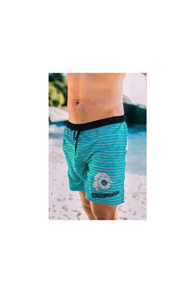 Guggen Mountain Badehose Für Herren In Blau