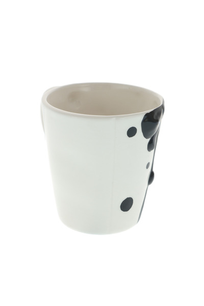 GiftExpress Cana renișor alb negru 400ml