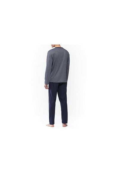 MEY Pyjama Kurz Für Herren In Blau