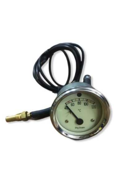 ÖLÇÜSAN CEAS DE TEMPERATURĂ CU MERCUR 2 MT (40 ° C-120 ° C) (CU Avertisment) (60 MM)