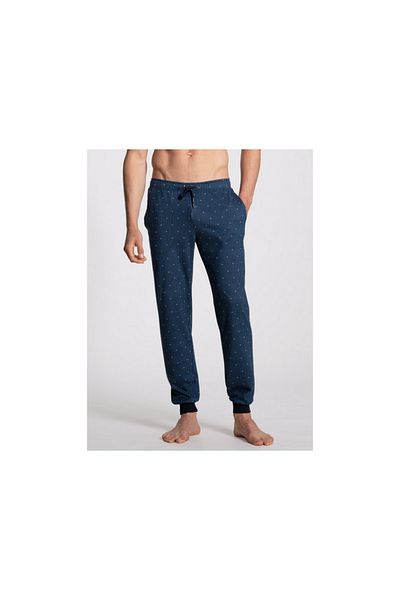 Calida Pyjama Lang Für Herren In Blau