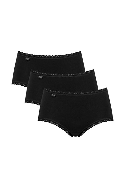 SLOGGI Unterhose Slip 24/7 Baumwolle Spitze Midi 3er Pack