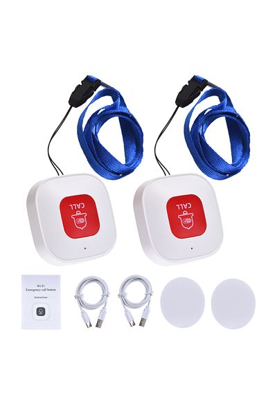 Choice 2pc Tuya Wifi Smart Sos Call Button Wireless Caregiver Pager Phone Alert Transmitter Emergency Call