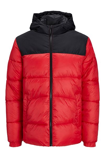 Jack & Jones Jacke Gefütterte Pufferjacke mit hohem Kragen und seitlichen Eingrifftaschen