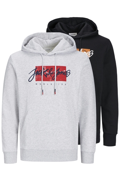 Jack & Jones Hoodie Tiley Kapuzenpullover Doppelpack