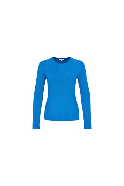 OPUS Rundhalspullover für Damen in blau