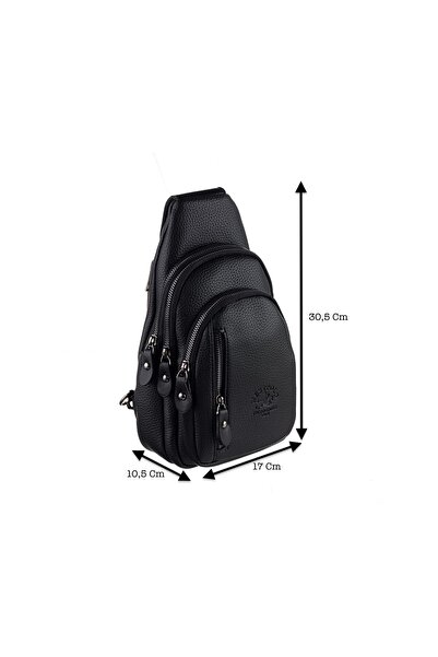 Westpolo Tek Omuz Askılı, Fermuarlı Çok Bölmeli Erkek Sırt Ve Göğüs Çantası B...