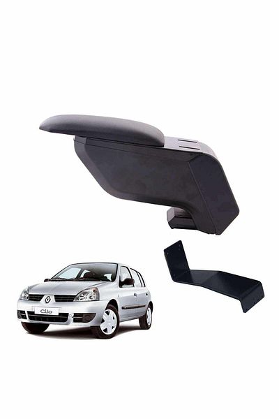 3 Tıkla Black Armrest Armrest with Foot of Punch-Free Steel for Renault Clio Hb 2005