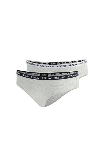 Replay Unterhose Damen-slip Mit Logo-bund 2er Pack