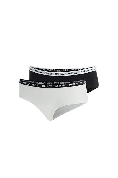 Replay Unterhose Damen-slip Mit Logo-bund 2er Pack
