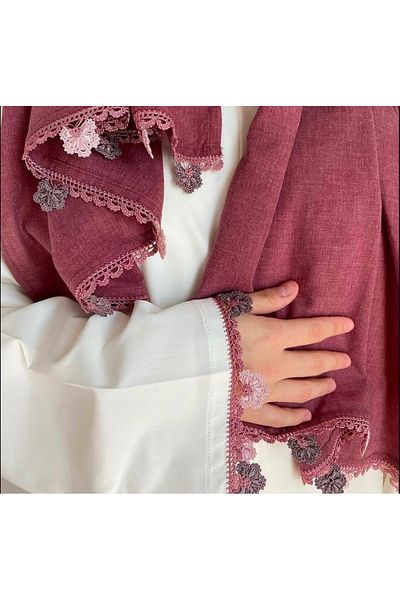 Nimet Abla Butik Hand Embroidered Prayer Robe Suit
