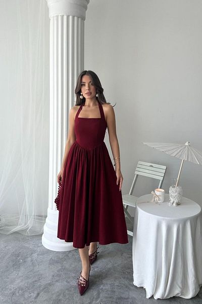 Modayakamoz Rochie de in roșu Claret