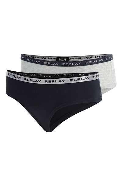 Replay Unterhose Damen-slip Mit Logo-bund 2er Pack