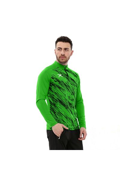 raru Суитшърт с половин цип Dignus Green