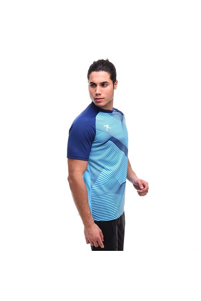 raru Unisex Ψηφιακό Μπλουζάκι με στάμπα Justa Turquoise