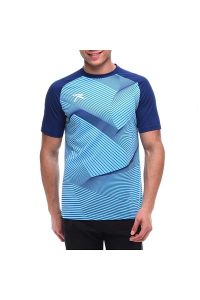 raru Unisex Ψηφιακό Μπλουζάκι με στάμπα Justa Turquoise