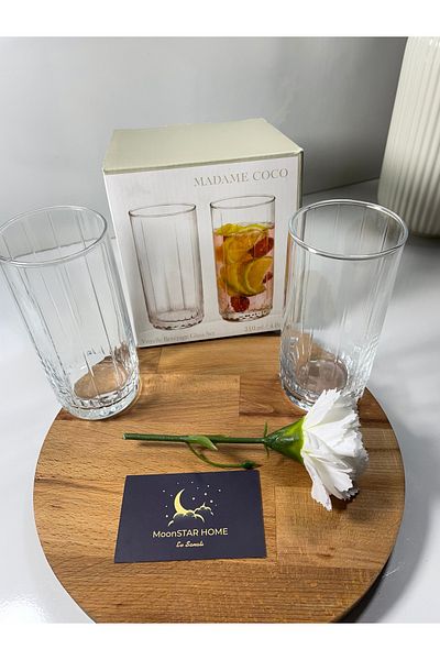 Madame Coco Voyelle Set of 4 Soft Drink Glasses
