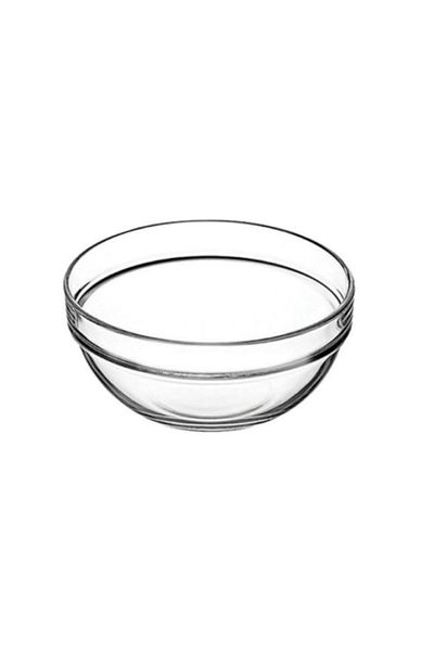 ABYZ Set of 6 glass saucers, 75mm, transparent