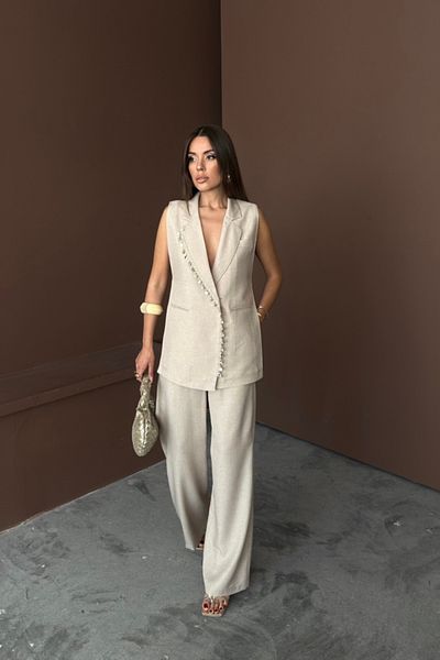 Kokosh moda VESTĂ CU RÂND DE COCHILIE DE CRACIUN - COSTUME PANTALONI TESTURĂ DE IN - Crud