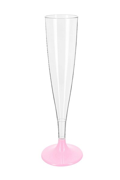 KENT Pink Plastic Sherbet Set of 6, Glass (Goblet) for Champagne and Wine