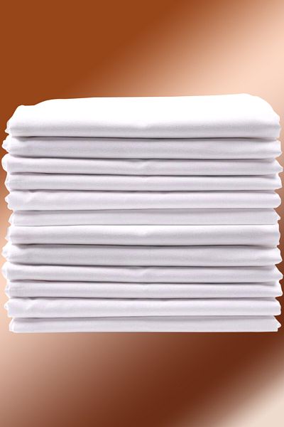 Bundera Cotton White Pillowcase Inner Lining, Zippered Pillowcase, 12 Pillowcases