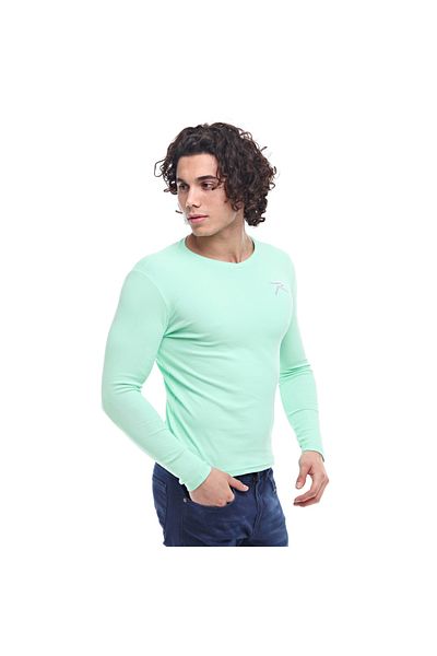 raru Βαμβακερό μπλουζάκι Baselayer Vesper Mint