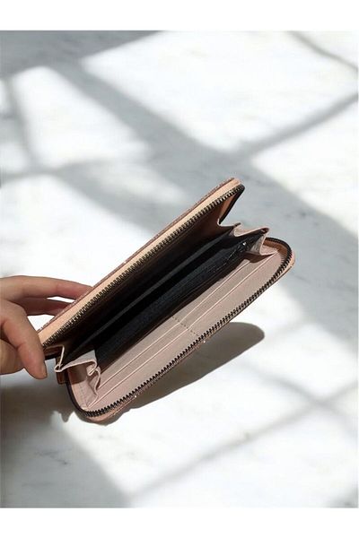 zauram Gold Wallet with Glitter Coin Compartment