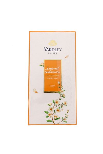 YARDLEY Imperial Sandalwood Luxury Soap 3 x 100 g