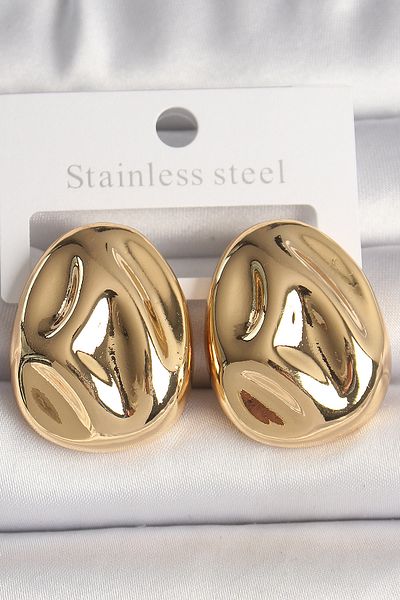 Skygo Brass Gold Color Embroidered Drop Model Women's Earrings - Tj-Bkp10146