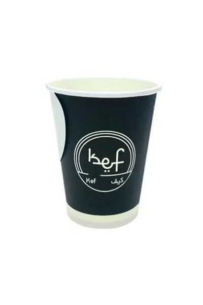 SKP Plastic 8 oz paper tea cups with handle 50 cups.
