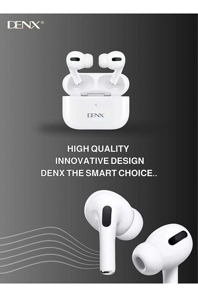 Denx سماعات أذن لاسلكية - سماعات أذن بلوتوث 5.3 داخل الأذن مع وقت تشغيل يصل إلى 30 ساعة، وإلغاء الضوضاء، والتحكم باللمس،