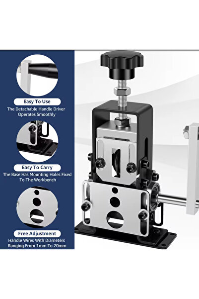 METALİ Tel Striptizci manuel ve elektirikli matkap ile calışır