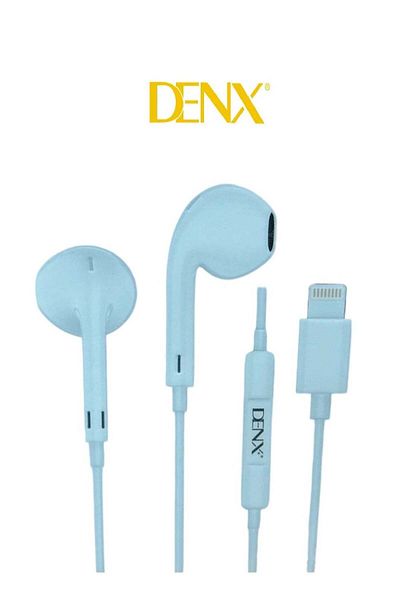 Denx سماعة أذن سلكية مع ميكروفون ومنفذ Lightning - DX301-C