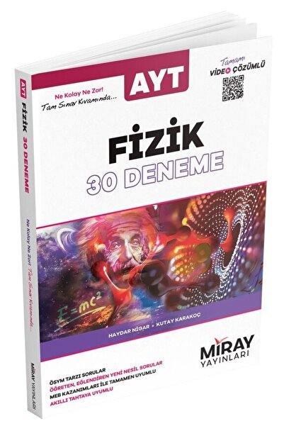 Miray Yayınları Yks Ayt Fizik 30'lu Deneme Sınavı