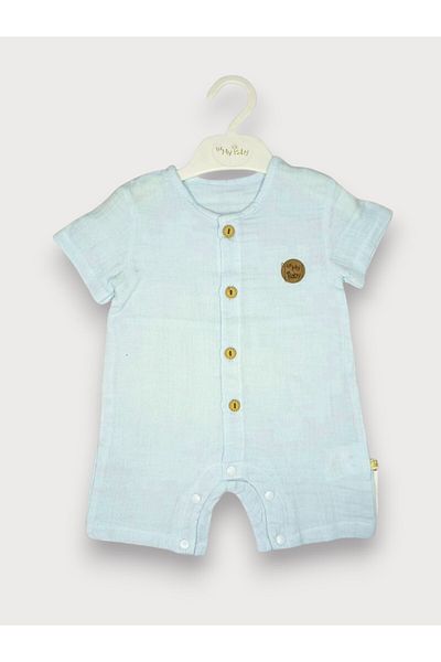 For My Baby Baby Muslin Snap Romper Summer Half