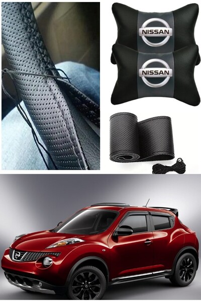 AYAZGRUP Nissan Juke Dikmeli Direksiyon Kılıfı Ultra Esnek%100 İthal Nokta De...