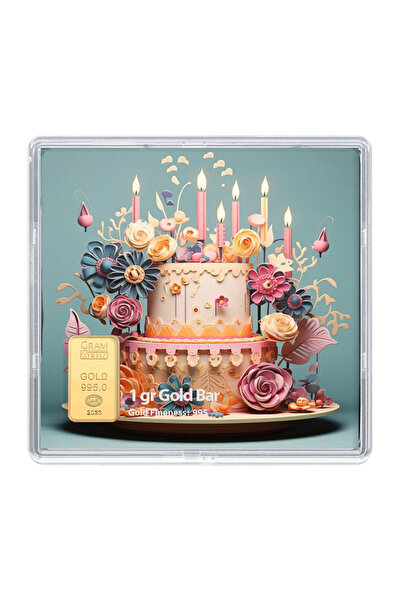 JEWELAi 24 ayar altın Çiçek külçe 1 gr, TS30985 Kodlu