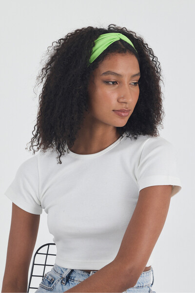 Butikgiz Γυναικεία βαμβακερή χτενισμένη βαμβακερή, αντιολισθητική, μαλακή, εύκαμπτη, Μπαντάνα με κορδέλα μαλλιών με STYLE