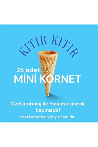 Banes Mini Kornet Külah 25’li