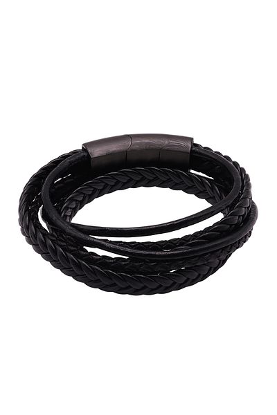 Heideman Lederamband Herren Lewis Schwarz Farben Basic
