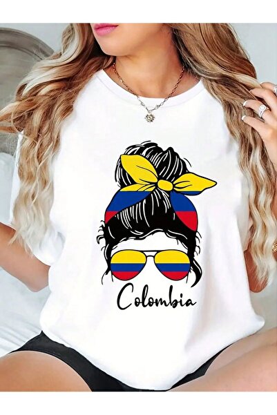 MAGORS COLOMBIA GIRL PRINTED CREW NECK ΒΑΜΒΑΚΙ ΚΟΝΤΟ ΜΑΝΙΚΙΟ ΚΑΝΟΝΙΚΟ ΜΠΟΥΜΕΝ...
