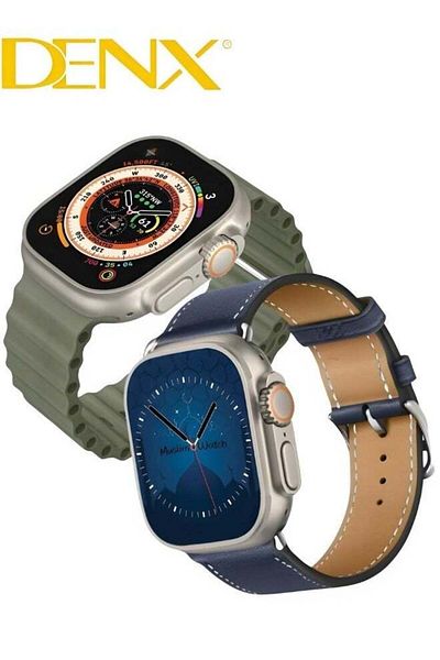 Denx ساعة MUSLIM WATCH ULTRA الذكية الجديدة من السلسلة 8 بشاشة كاملة تعمل مع نظامي Android و IOS