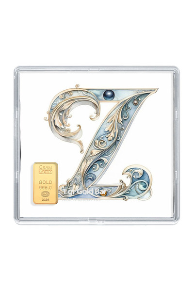 JEWELAi 24 ayar altın Z Harfi külçe 1 gr, TS31831 Kodlu