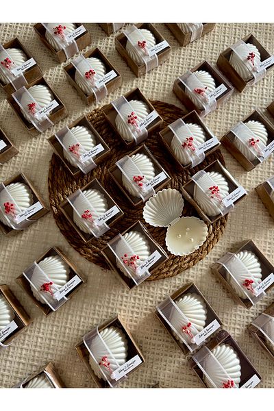 Larmina Decoration 25 Decorated Candles Gift Promise Engagement Wedding Souvenir