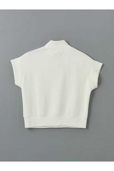 LC Waikiki Γυναικείο μπλουζάκι με όρθιο γιακά Oversize