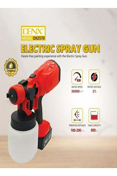 Denx بخاخ إلكتروني قابل لإعادة الشحن بقوة 800 واط DX2570